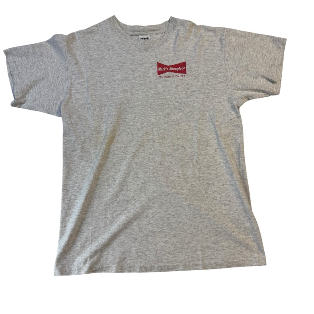 Anvil Vintage Marks Showplace Heather Gray Short Sleeve Tee Large